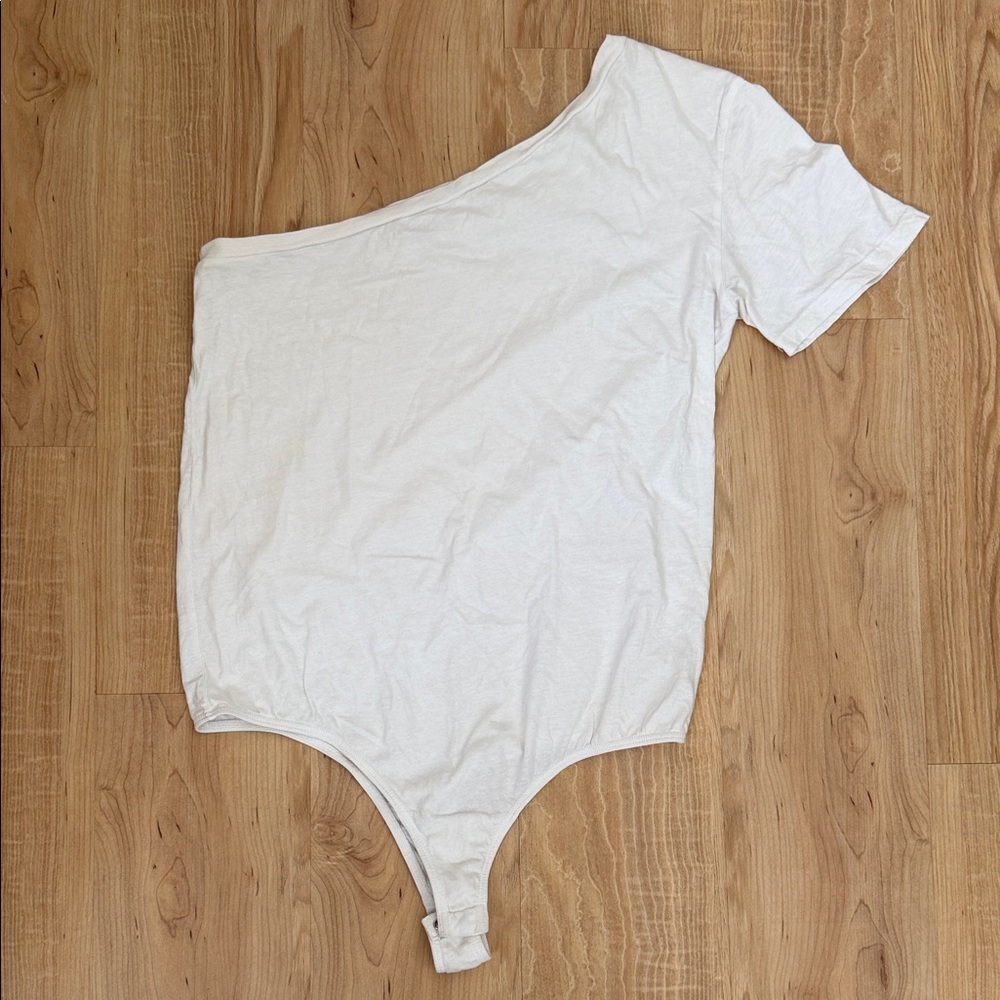 Clyque White Off-Shoulder Bodysuit